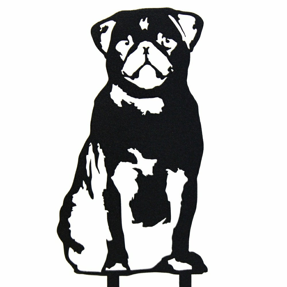 Plow & Hearth Pug Garden Stake