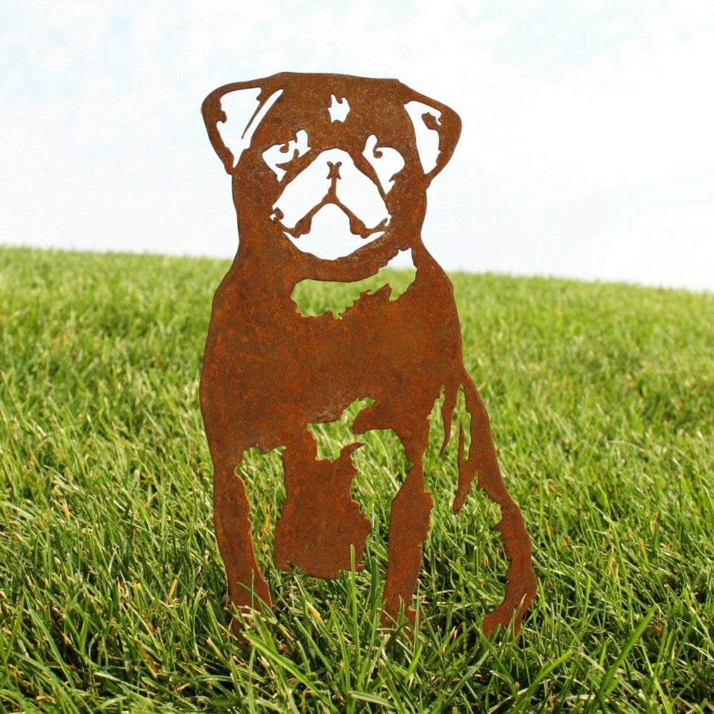 Plow & Hearth Pug Garden Stake