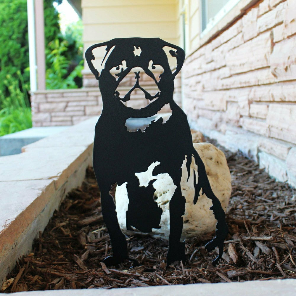 Plow & Hearth Pug Garden Stake