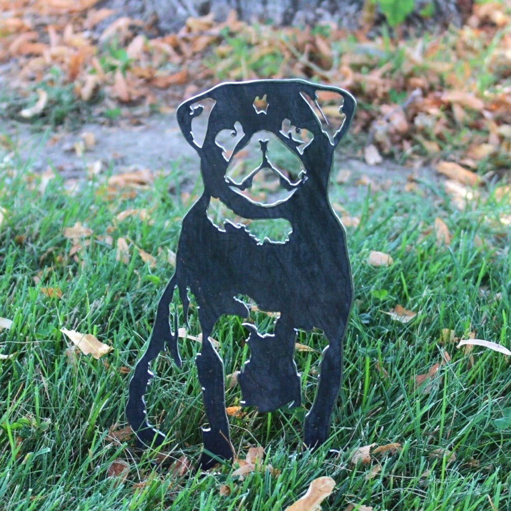 Plow & Hearth Pug Garden Stake
