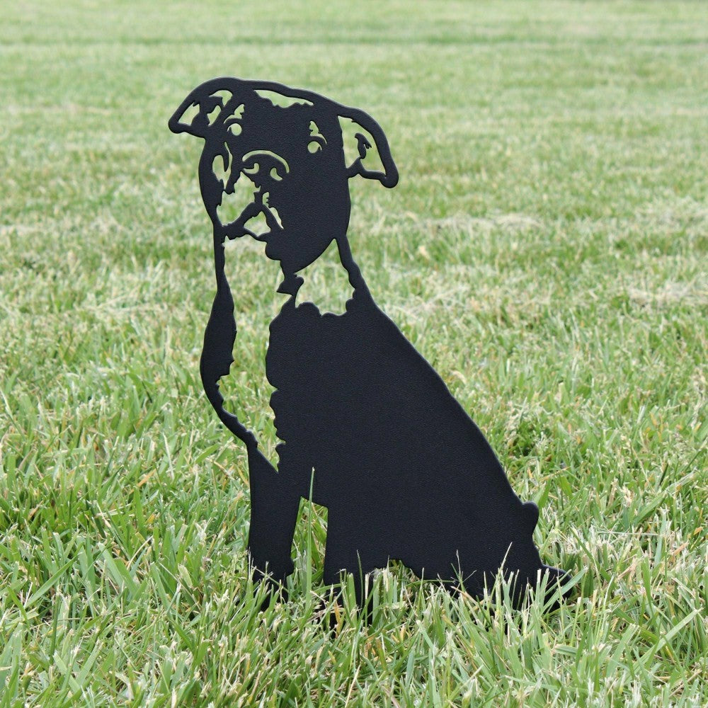 Plow & Hearth American Pit Bull Terrier Garden Stake