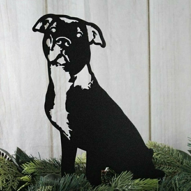 Plow & Hearth American Pit Bull Terrier Garden Stake