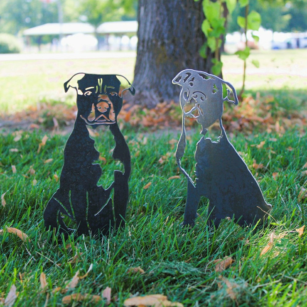 Plow & Hearth American Pit Bull Terrier Garden Stake