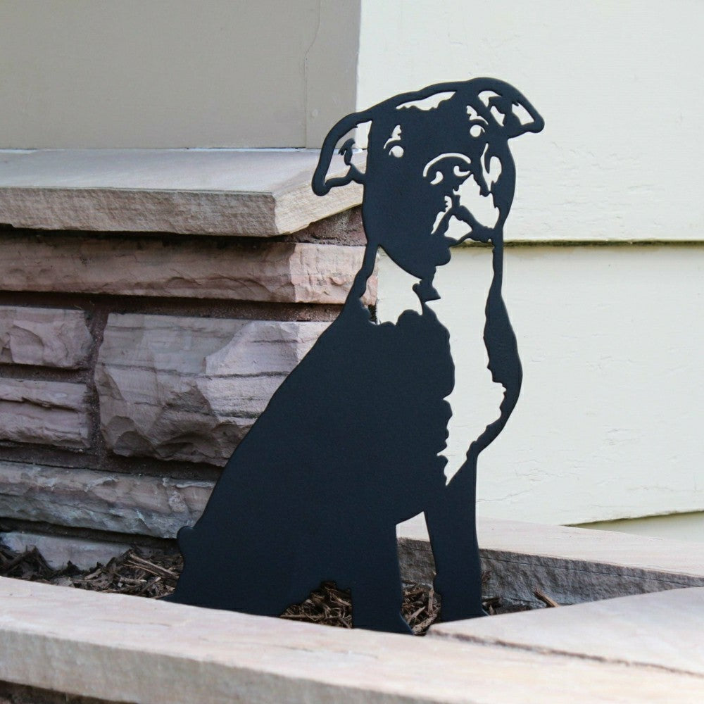 Plow & Hearth American Pit Bull Terrier Garden Stake