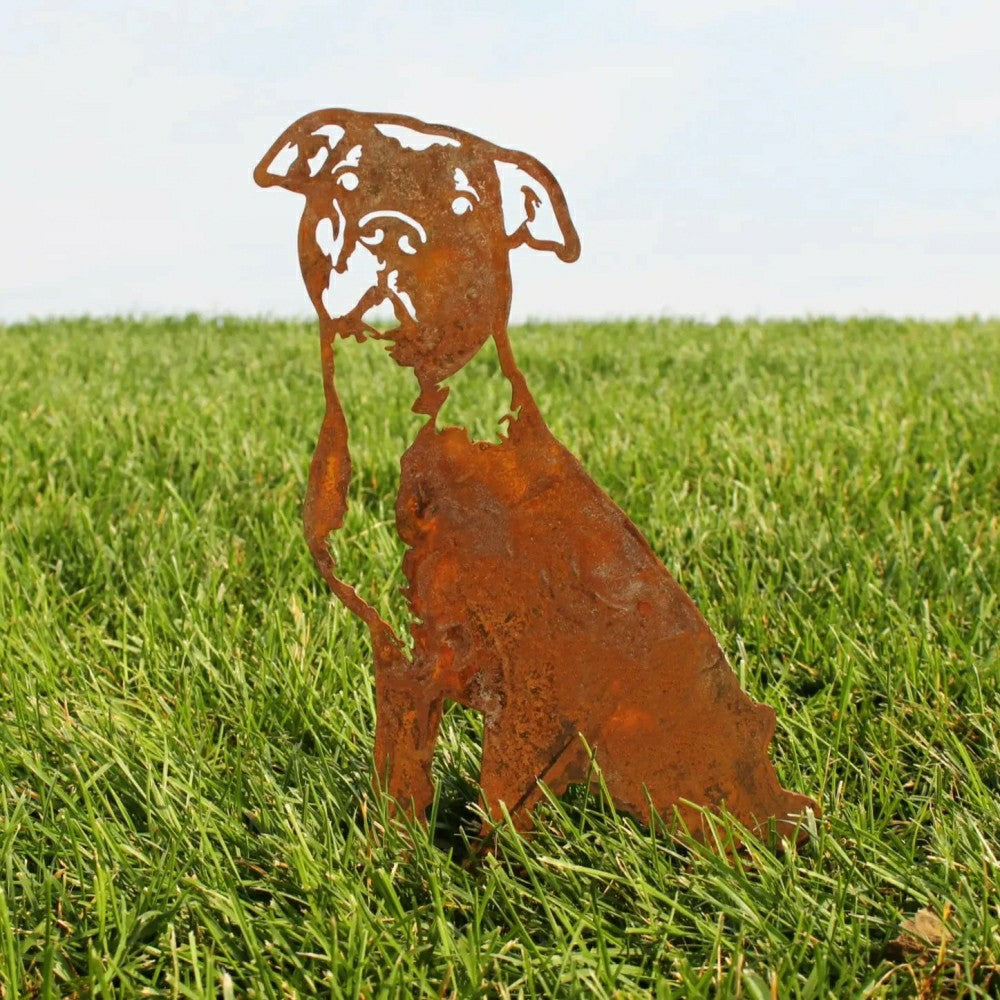 Plow & Hearth American Pit Bull Terrier Garden Stake