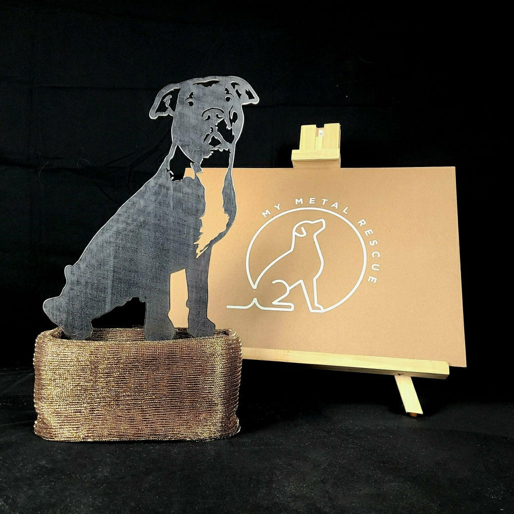 Plow & Hearth American Pit Bull Terrier Garden Stake