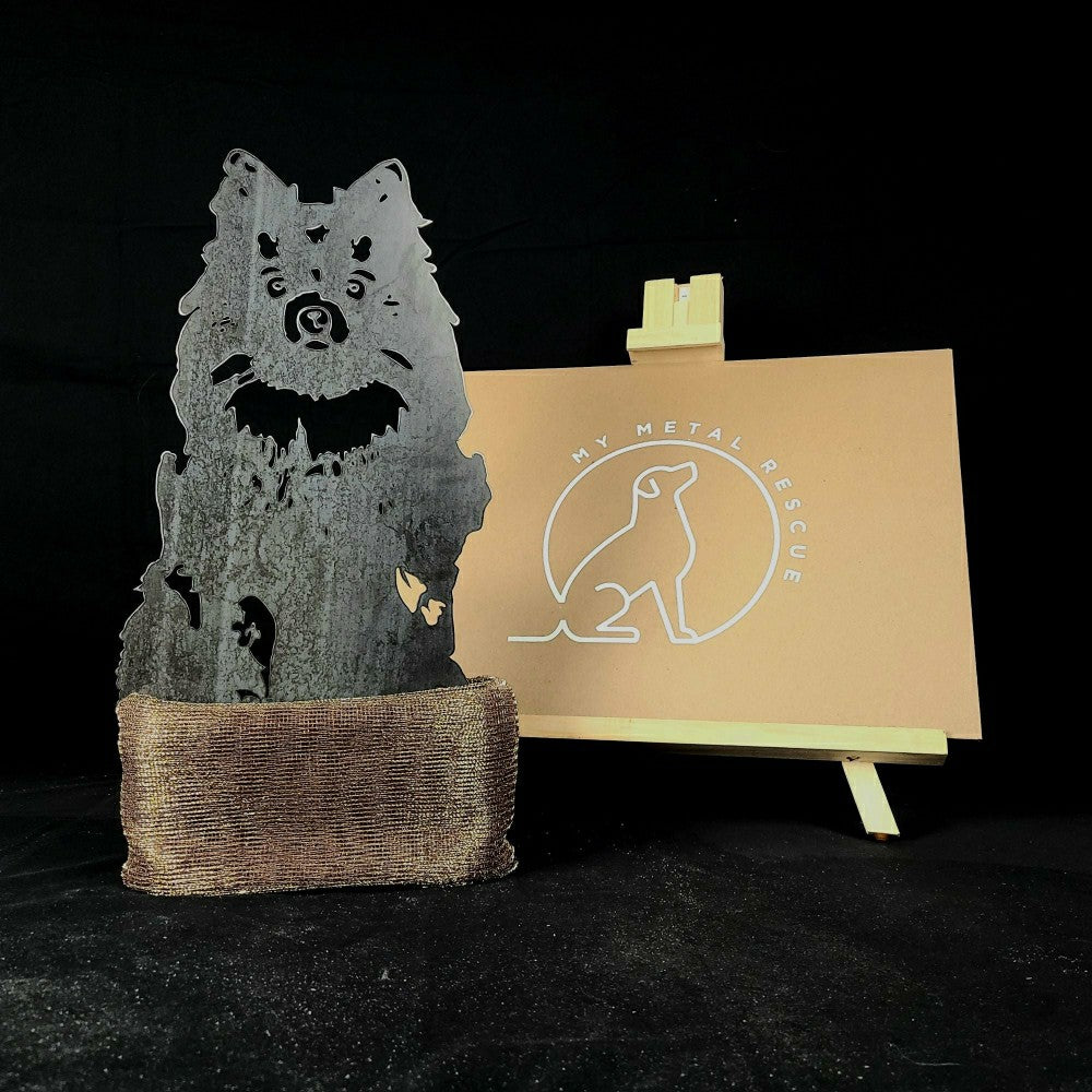 Plow & Hearth Pomeranian Garden Stake
