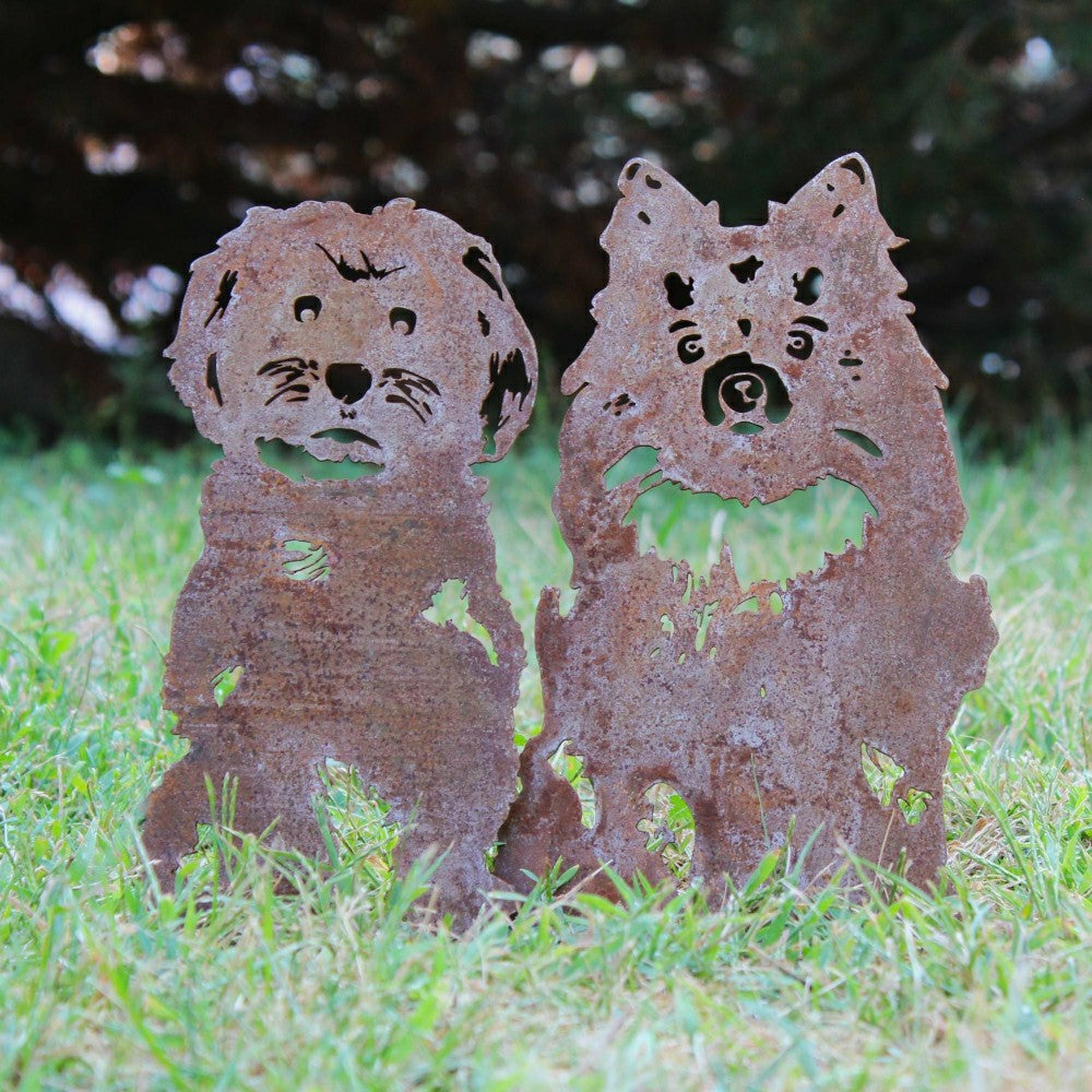 Plow & Hearth Pomeranian Garden Stake