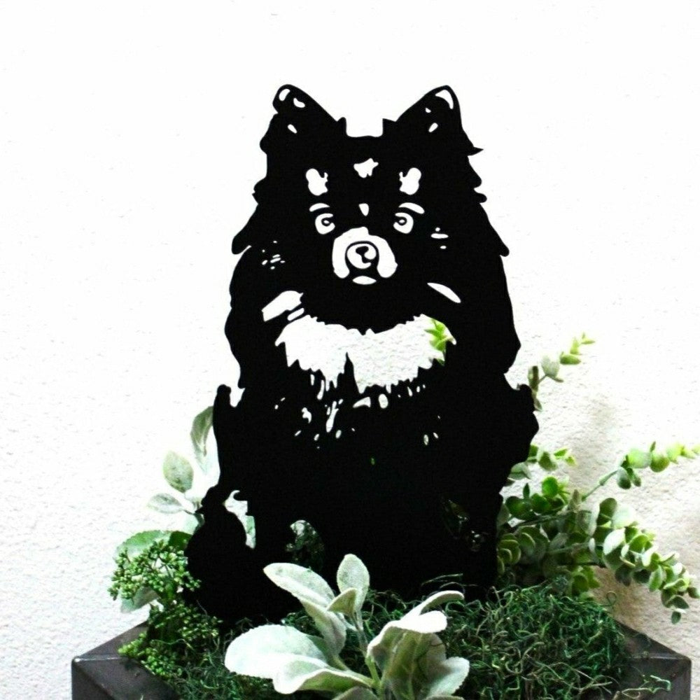Plow & Hearth Pomeranian Garden Stake