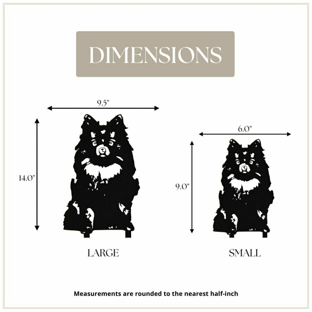 Plow & Hearth Pomeranian Garden Stake