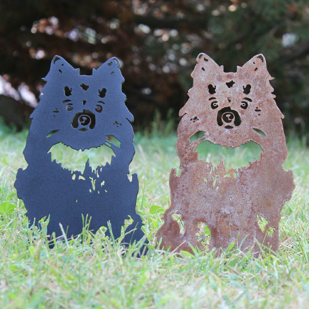 Plow & Hearth Pomeranian Garden Stake