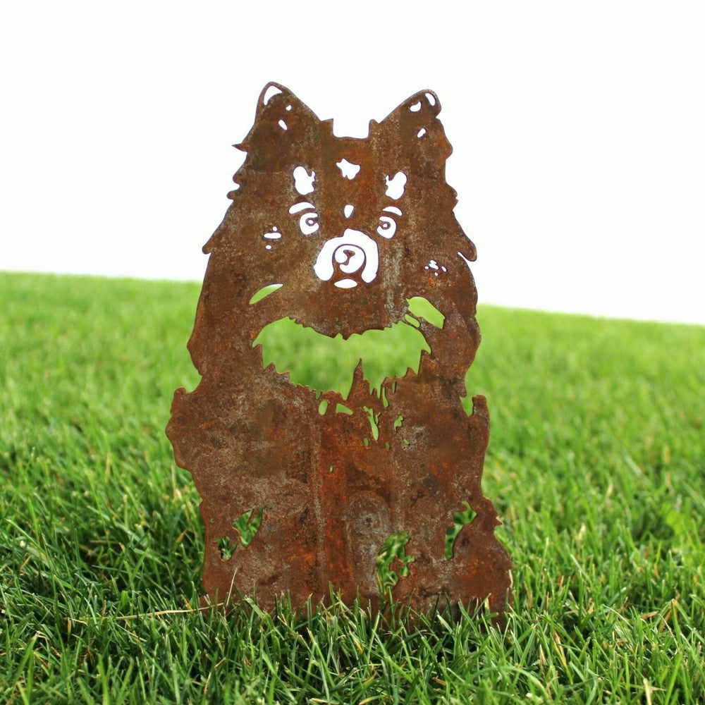 Plow & Hearth Pomeranian Garden Stake
