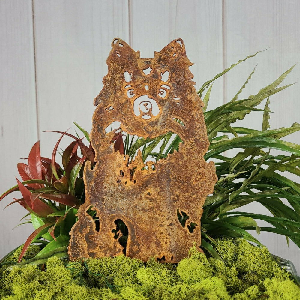 Plow & Hearth Pomeranian Garden Stake