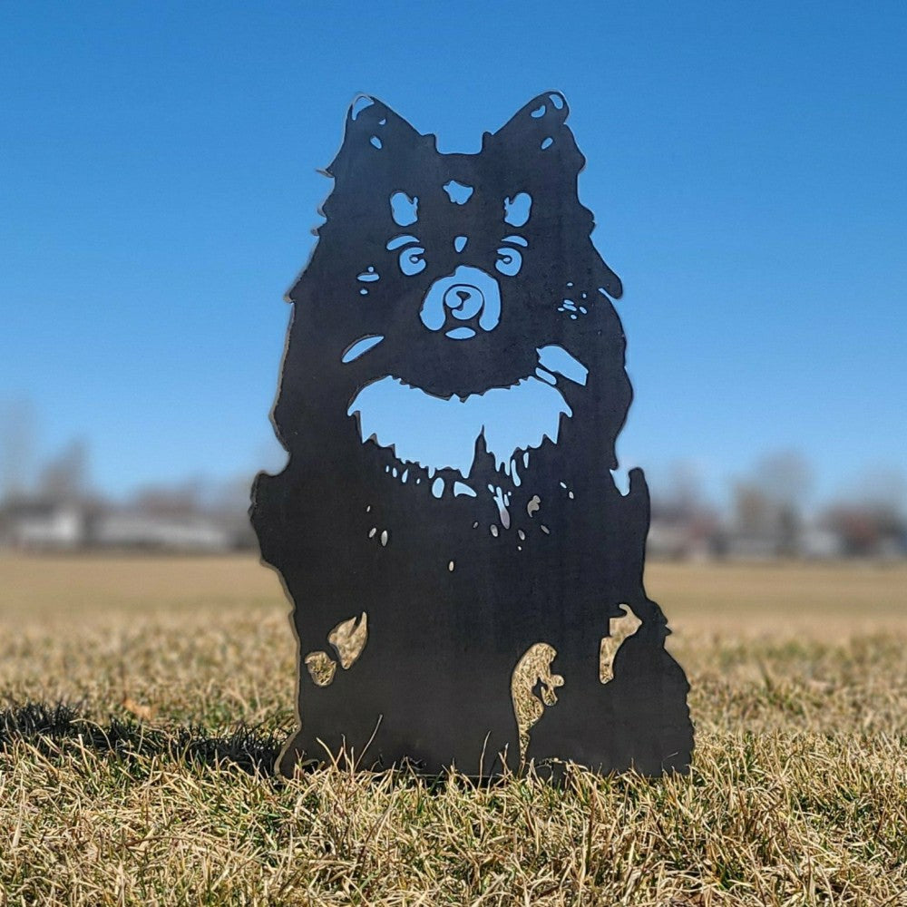Plow & Hearth Pomeranian Garden Stake