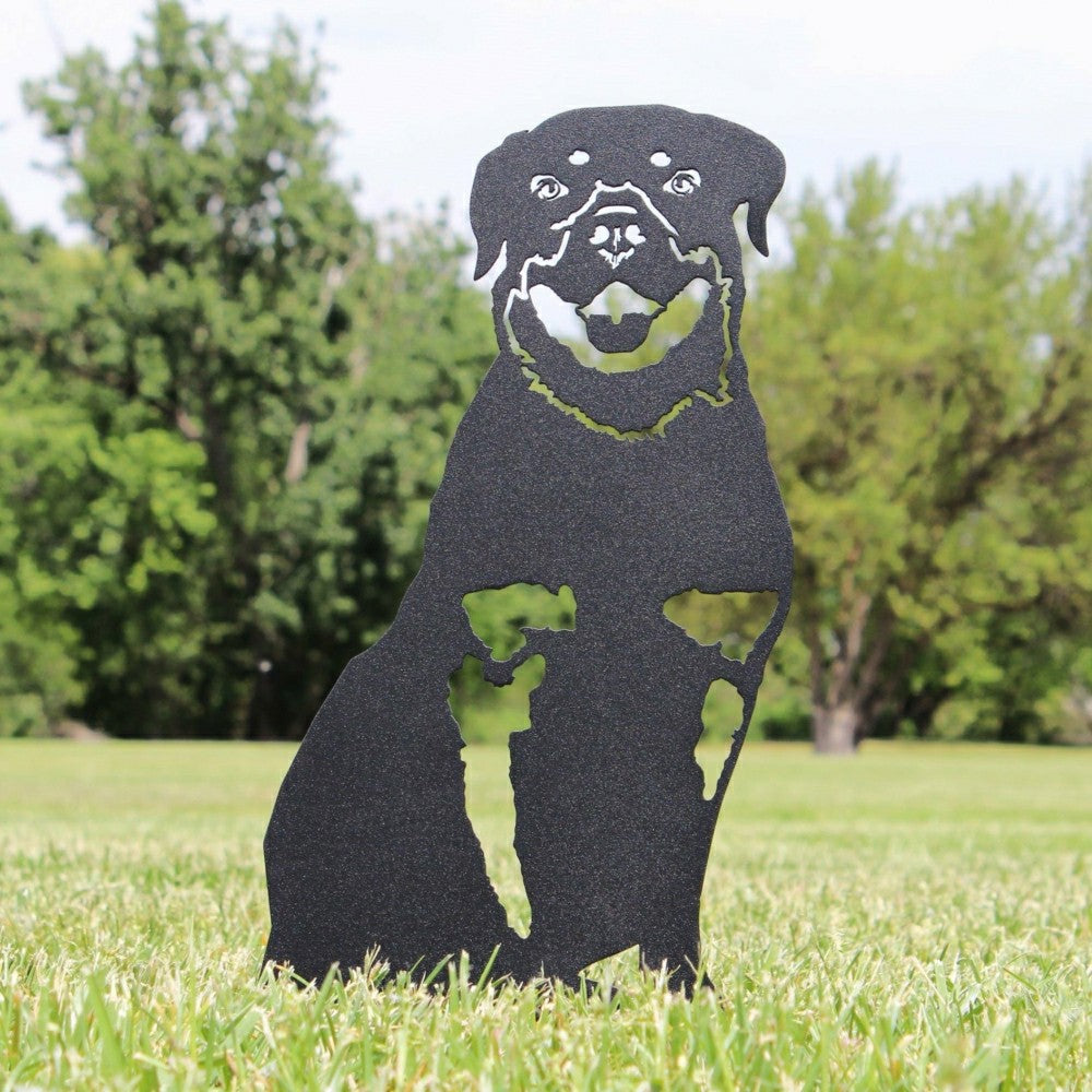 Plow & Hearth Rottweiler Garden Stake
