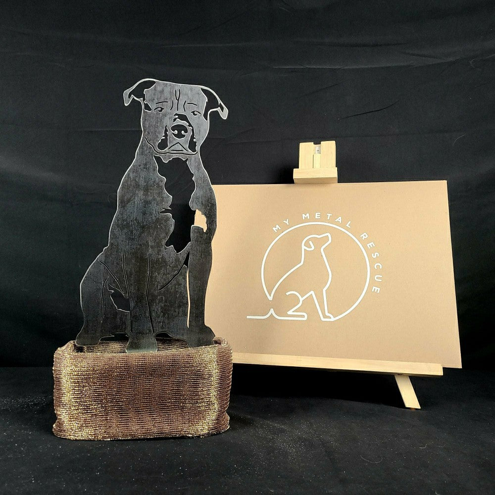 Plow & Hearth Staffordshire Bull Terrier Garden Stake