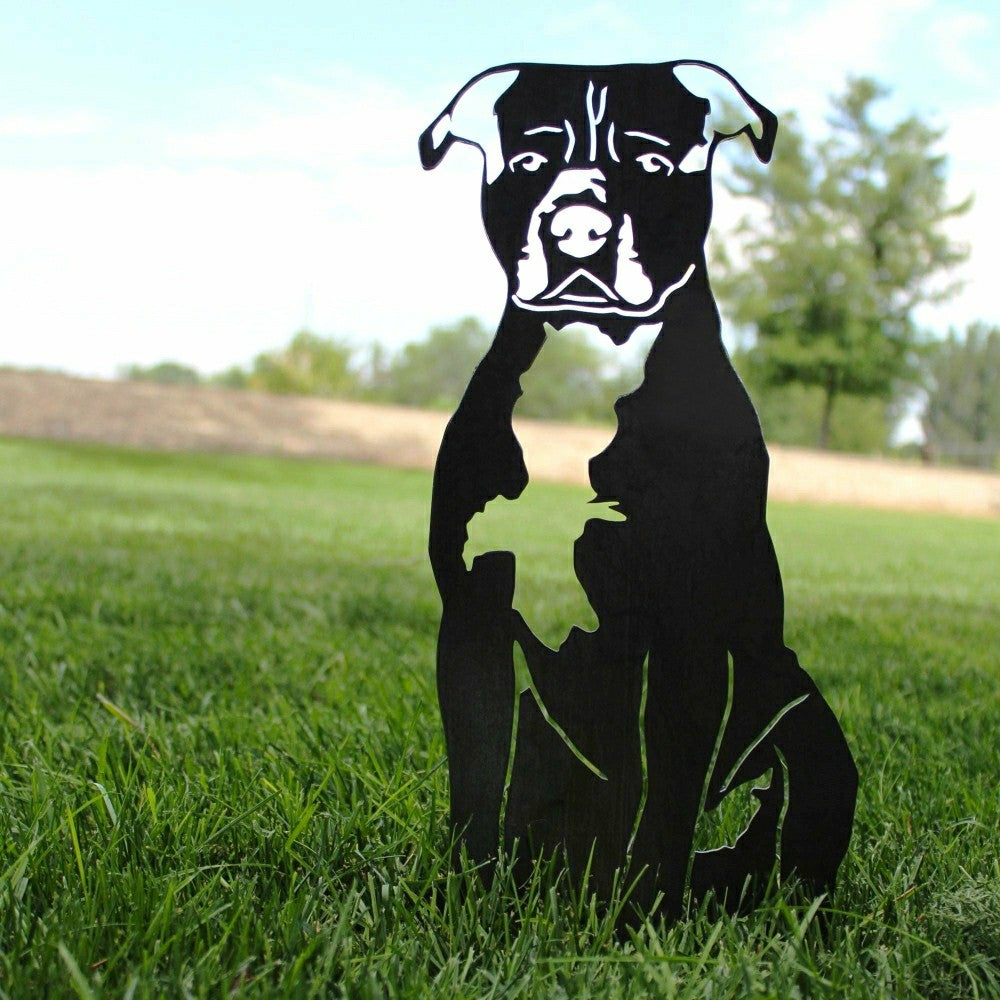 Plow & Hearth Staffordshire Bull Terrier Garden Stake