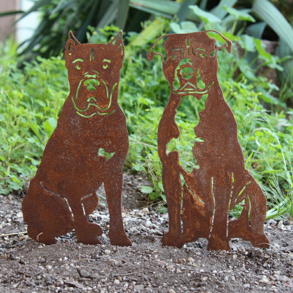 Plow & Hearth Staffordshire Bull Terrier Garden Stake