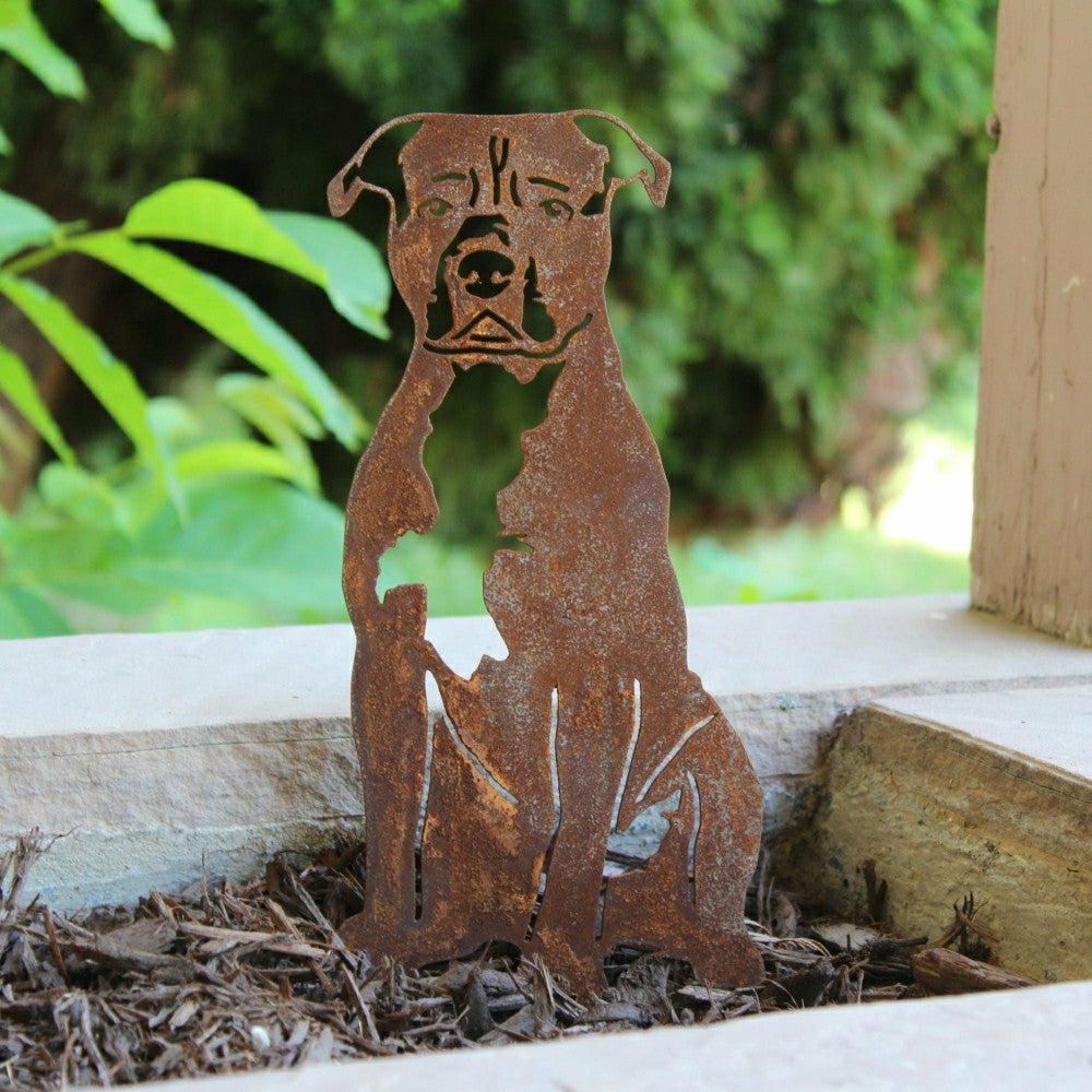Plow & Hearth Staffordshire Bull Terrier Garden Stake