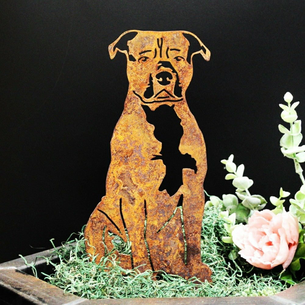 Plow & Hearth Staffordshire Bull Terrier Garden Stake