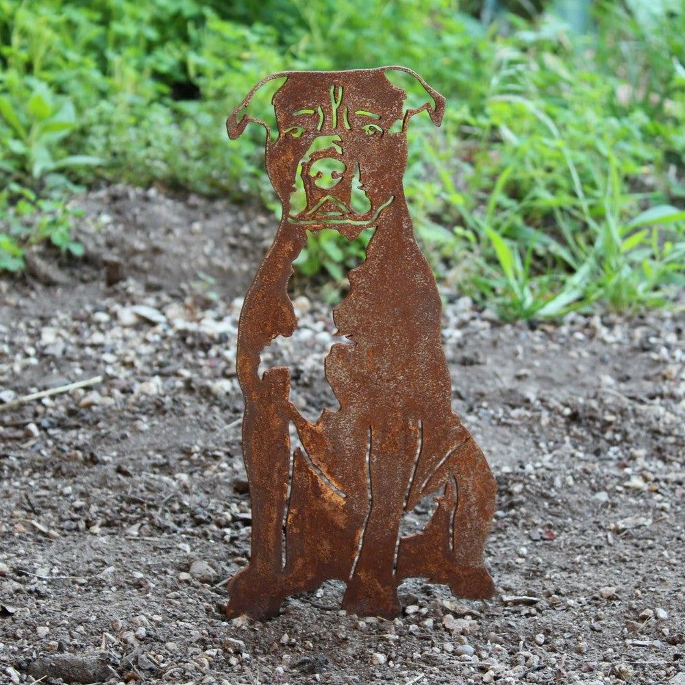 Plow & Hearth Staffordshire Bull Terrier Garden Stake