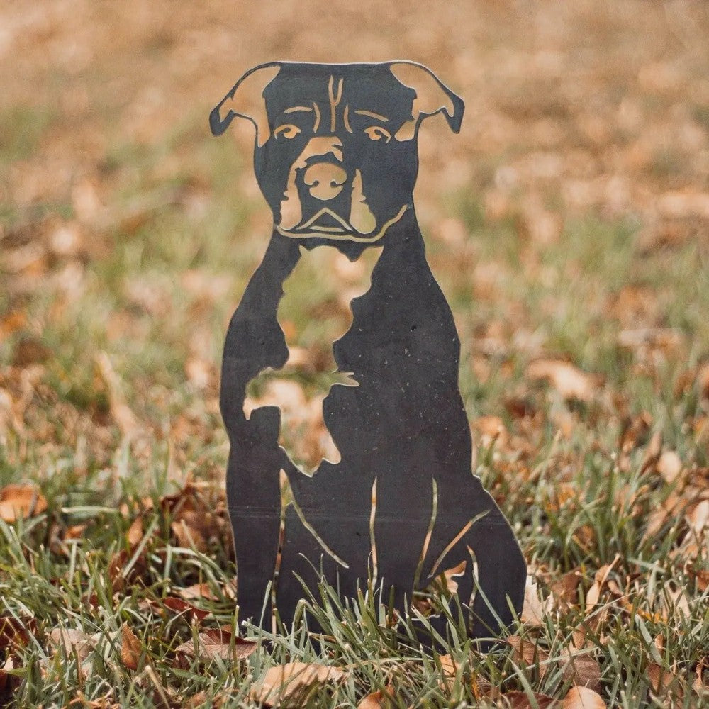 Plow & Hearth Staffordshire Bull Terrier Garden Stake