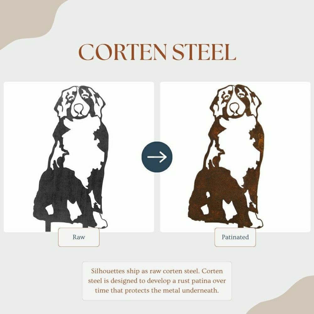 Plow & Hearth Bernese Mountain Dog Garden Stake