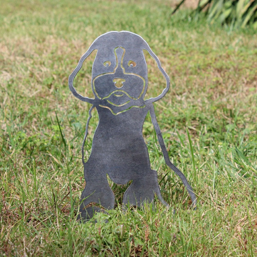 Plow & Hearth Cavapoo Garden Stake