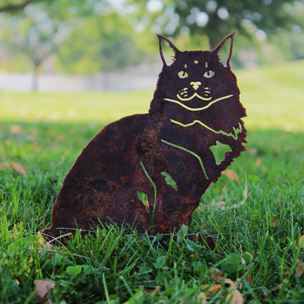 Plow & Hearth Maine Coon Garden Stake