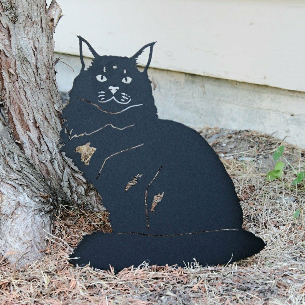 Plow & Hearth Maine Coon Garden Stake