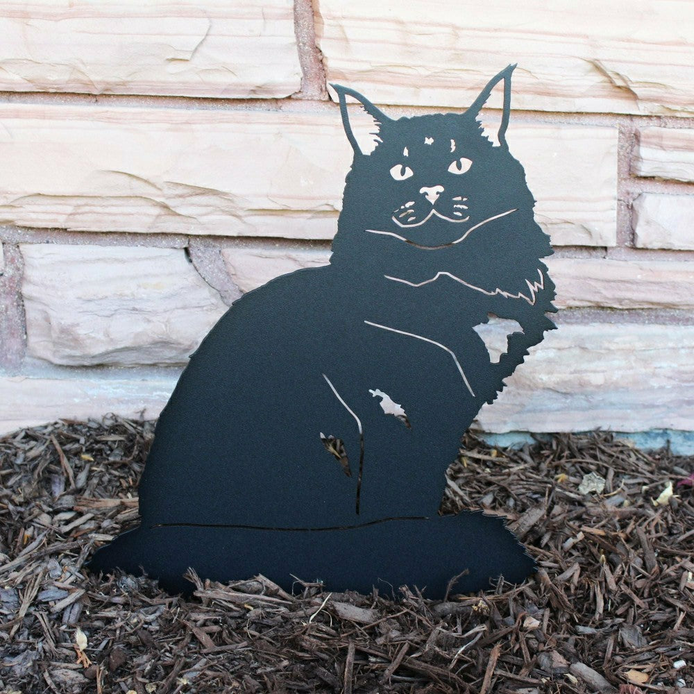 Plow & Hearth Maine Coon Garden Stake
