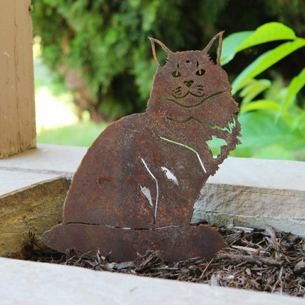 Plow & Hearth Maine Coon Garden Stake