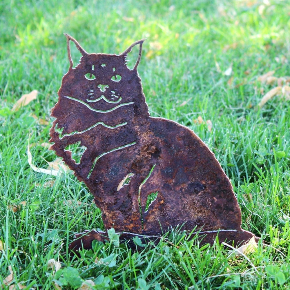 Plow & Hearth Maine Coon Garden Stake