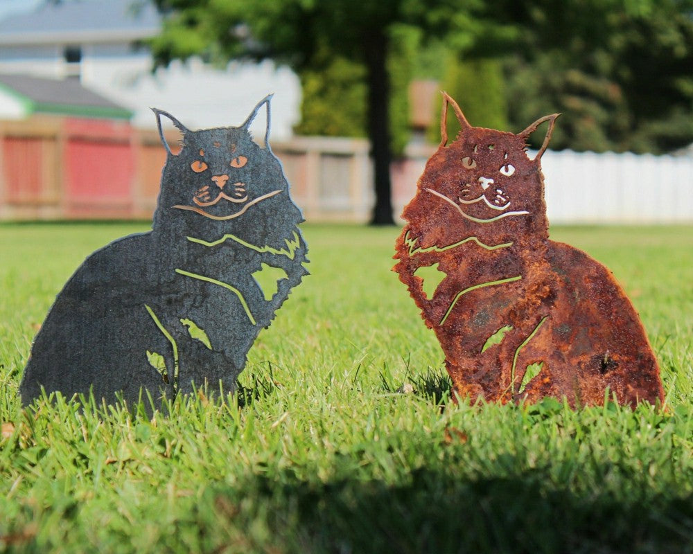 Plow & Hearth Maine Coon Garden Stake