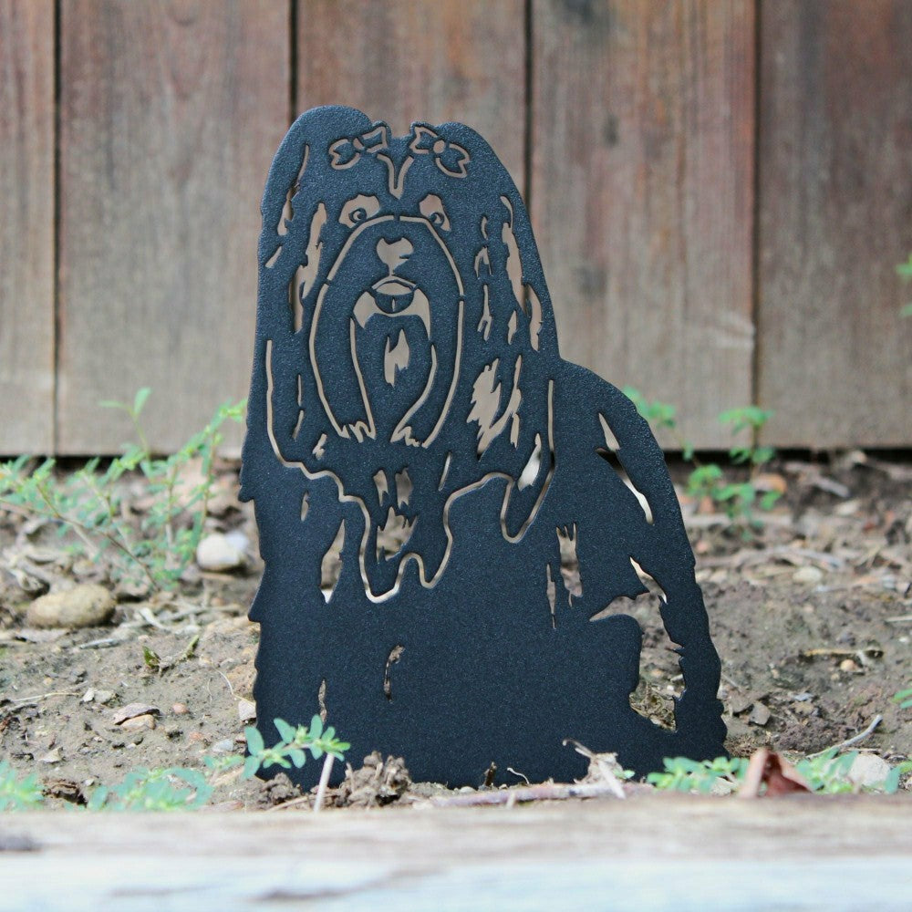 Plow & Hearth Lhasa Apso Garden Stake