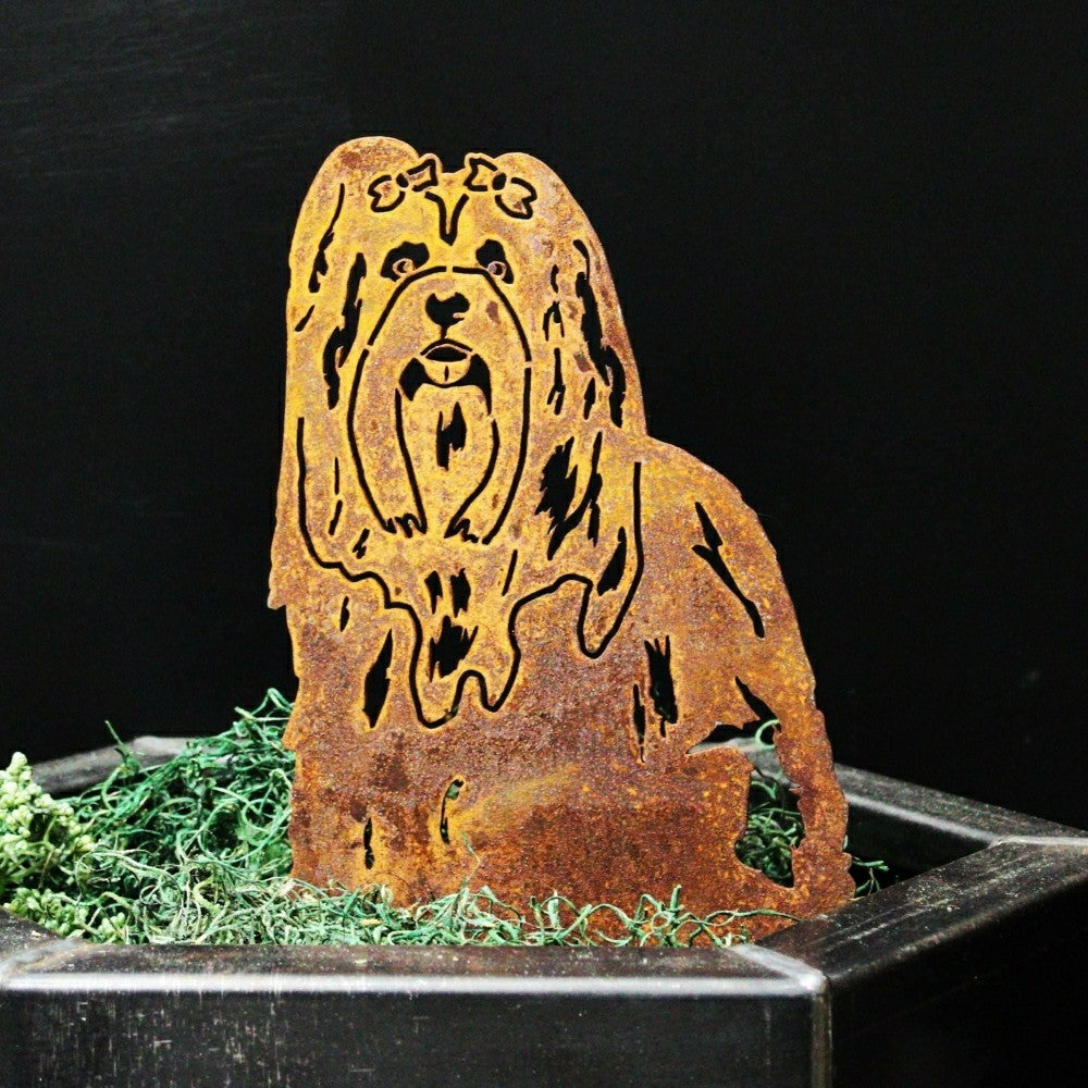 Plow & Hearth Lhasa Apso Garden Stake
