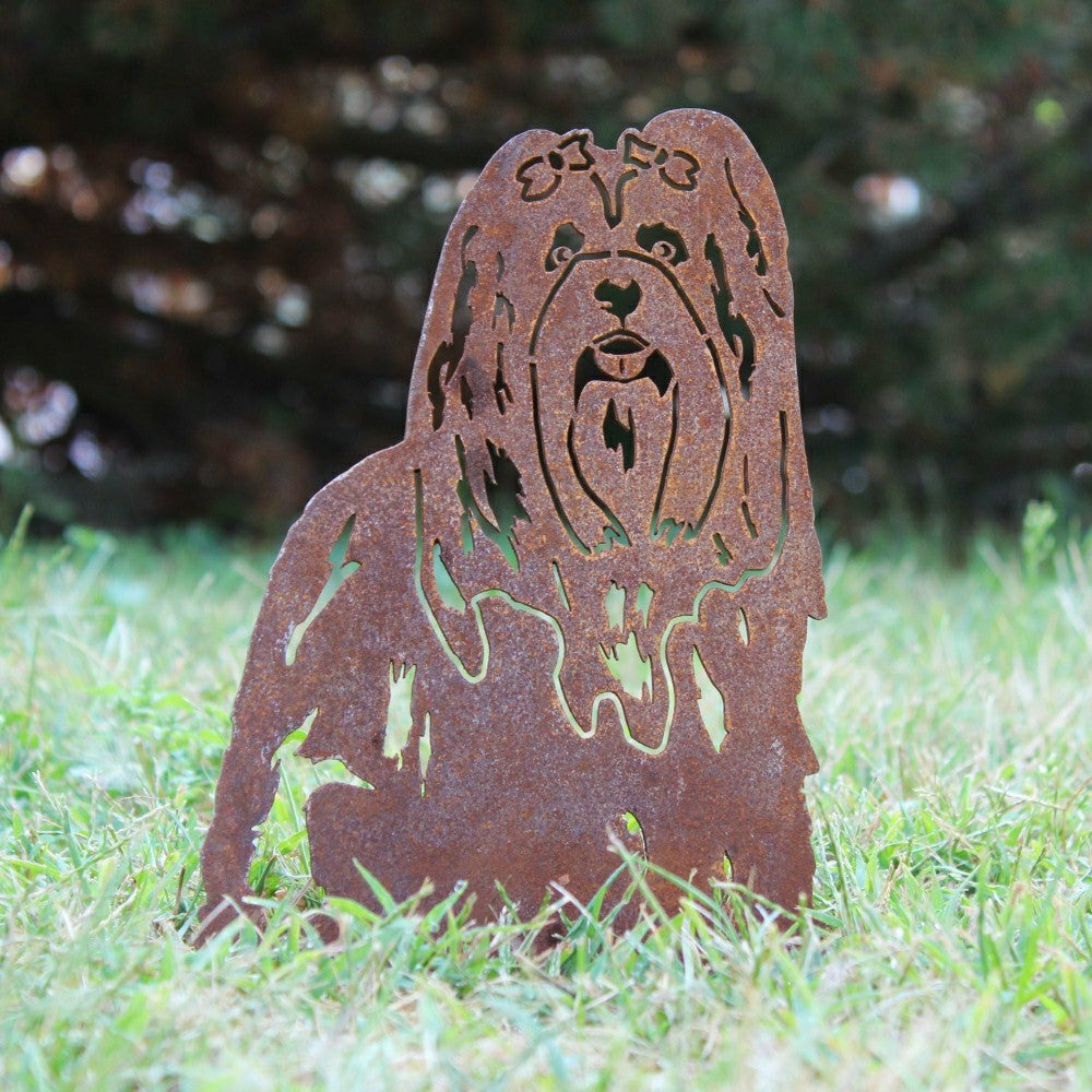 Plow & Hearth Lhasa Apso Garden Stake