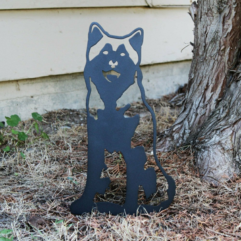 Plow & Hearth Siberian Husky Garden Stake