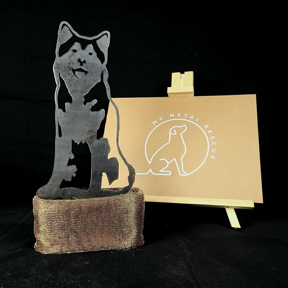 Plow & Hearth Siberian Husky Garden Stake