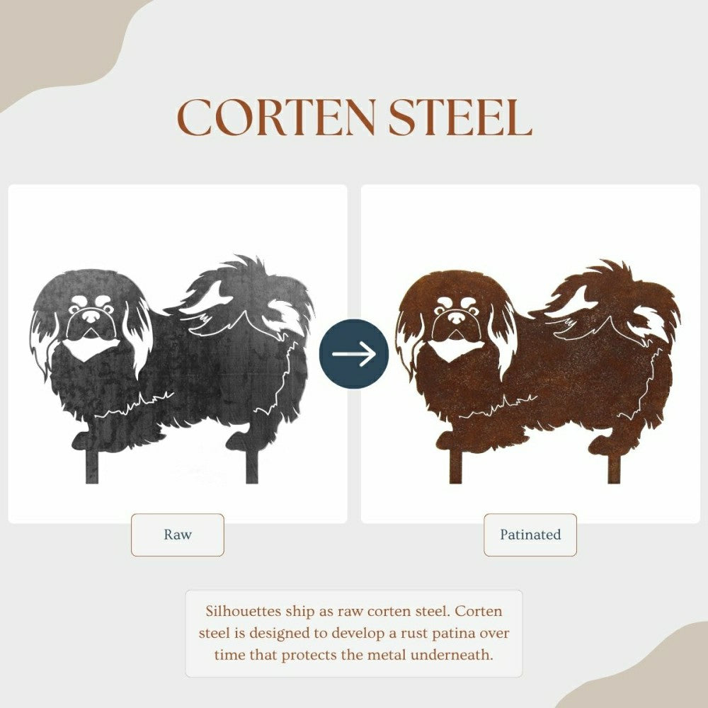 Plow & Hearth Pekingese Garden Stake