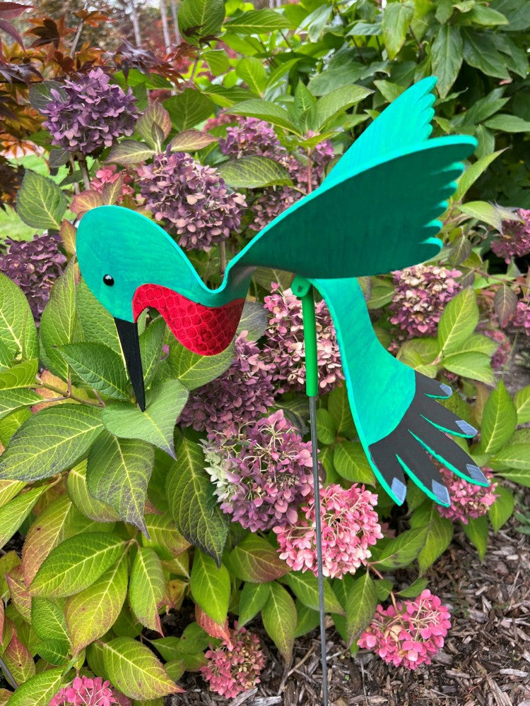 Plow & Hearth Hummingbird Dancing Bird Garden Stake