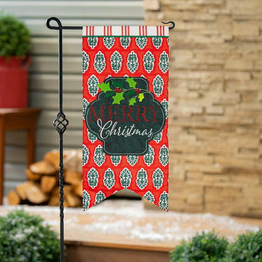 Plow & Hearth Merry Christmas Pennant Everlasting Impressions
