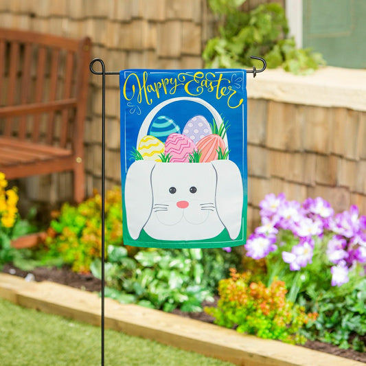 Plow & Hearth Seasonal Suede Garden Flag Set of 8, Whimsical