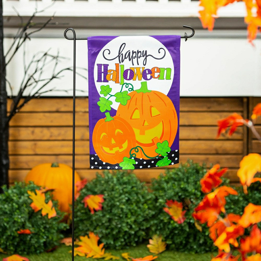 Plow & Hearth Seasonal Suede Garden Flag Set of 8, Whimsical