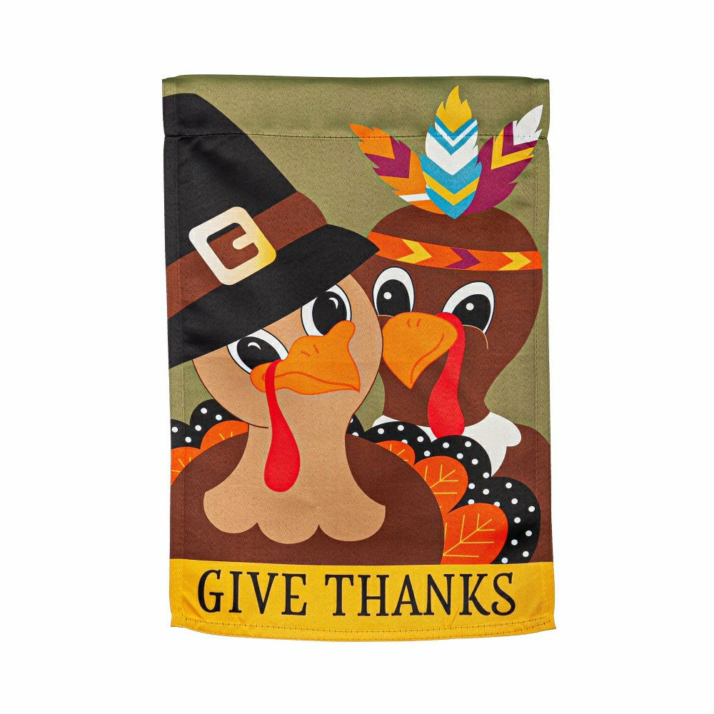 Plow & Hearth Seasonal Suede Garden Flag Set of 8, Whimsical