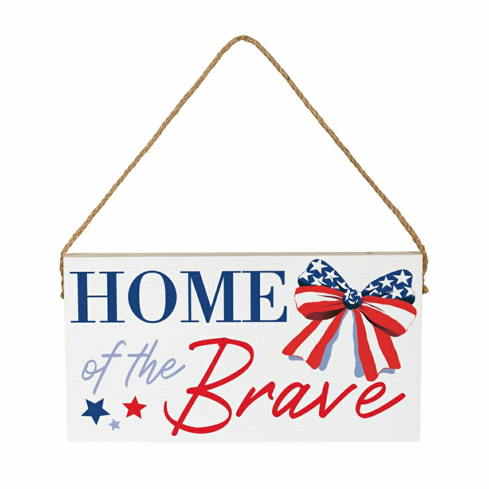 Plow & Hearth Americana Hanging Signs w/rope Landscape (11“x6”)​