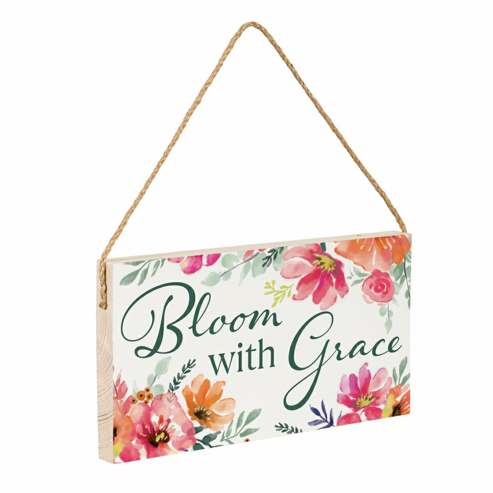 Plow & Hearth Home Coordinates Dandelion Hanging Sign, Hello 11x6"