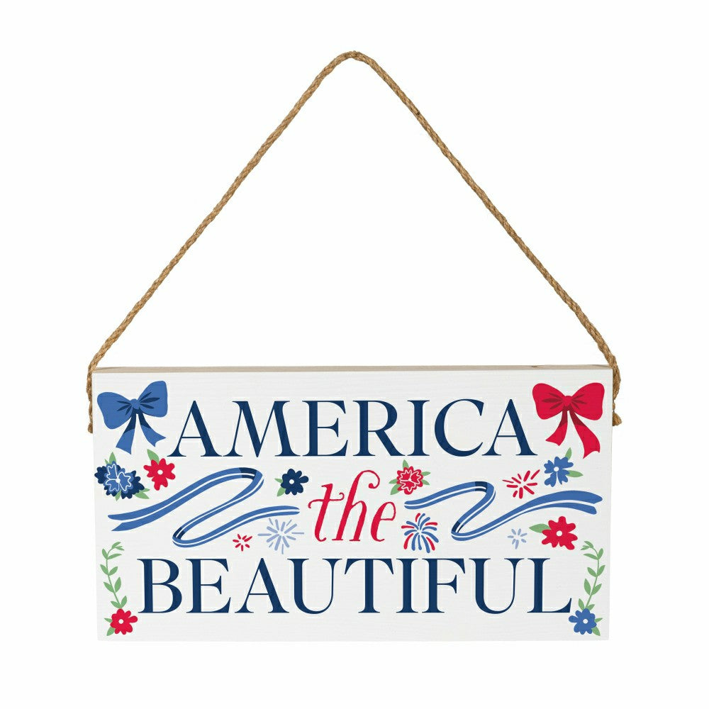 Plow & Hearth Americana Mantle Signs (18"x5" )