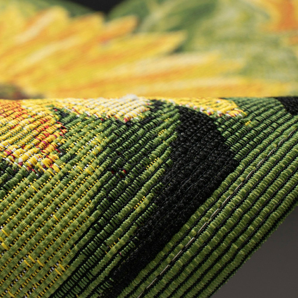 Plow & Hearth Esencia Sunflowers Indoor/Outdoor Rug