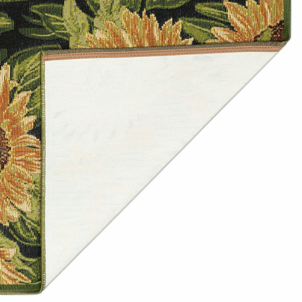 Plow & Hearth Esencia Sunflowers Indoor/Outdoor Rug